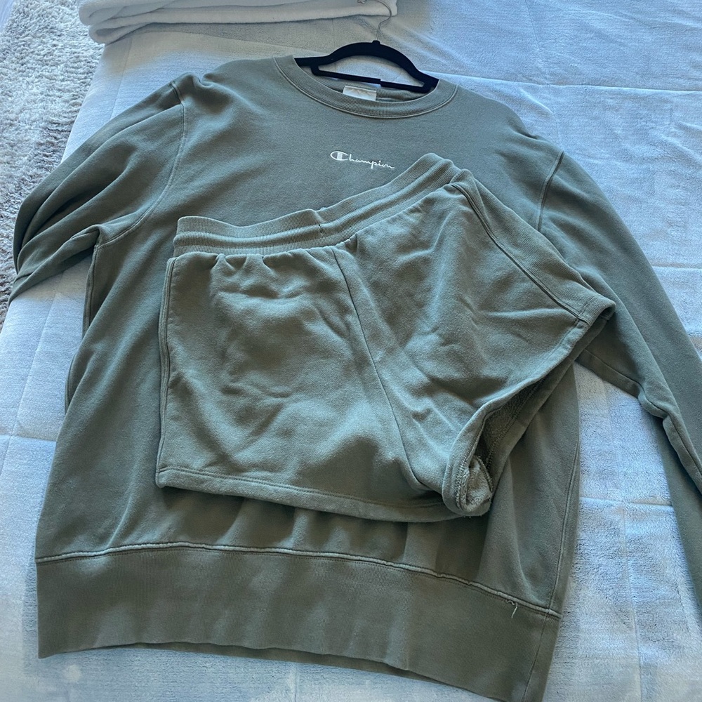 Matching Sweatshort and Sweatshirt Set